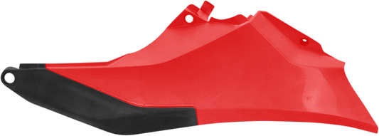 Acerbis red and black side panels for motorcycle body, featuring a sleek design with Acerbis branding and mounting points.