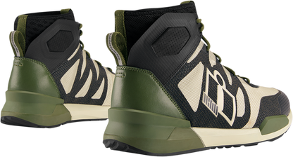 Bill's Exhausts ICON Hooligan Shoes in green, size 10, featuring stylish design and comfortable fit.