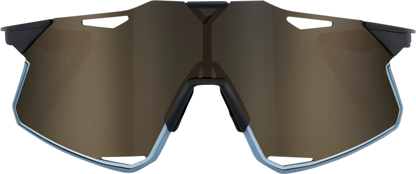 100% Hypercraft Sunglasses - Matte Black - Gold Mirror Lens 60000-00001 - Howling Moto