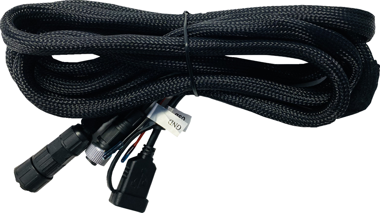 NAVATLAS Command Center engine part in black with control buttons, designed for Bill's Exhausts NA82M model.