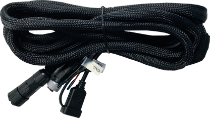 NAVATLAS Command Center engine part in black with control buttons, designed for Bill's Exhausts NA82M model.