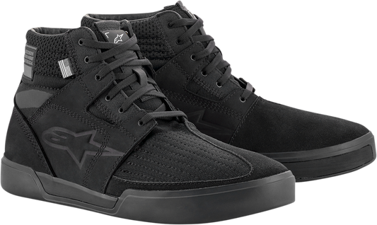 Alpinestars Primer black shoes in US size 10, featuring sleek design and durable construction, suitable for casual wear.