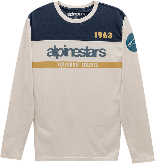 Alpinestars Cross Up T-Shirt in natural color, 2XL size, featuring the brand logo on front, casual fit, cotton fabric.