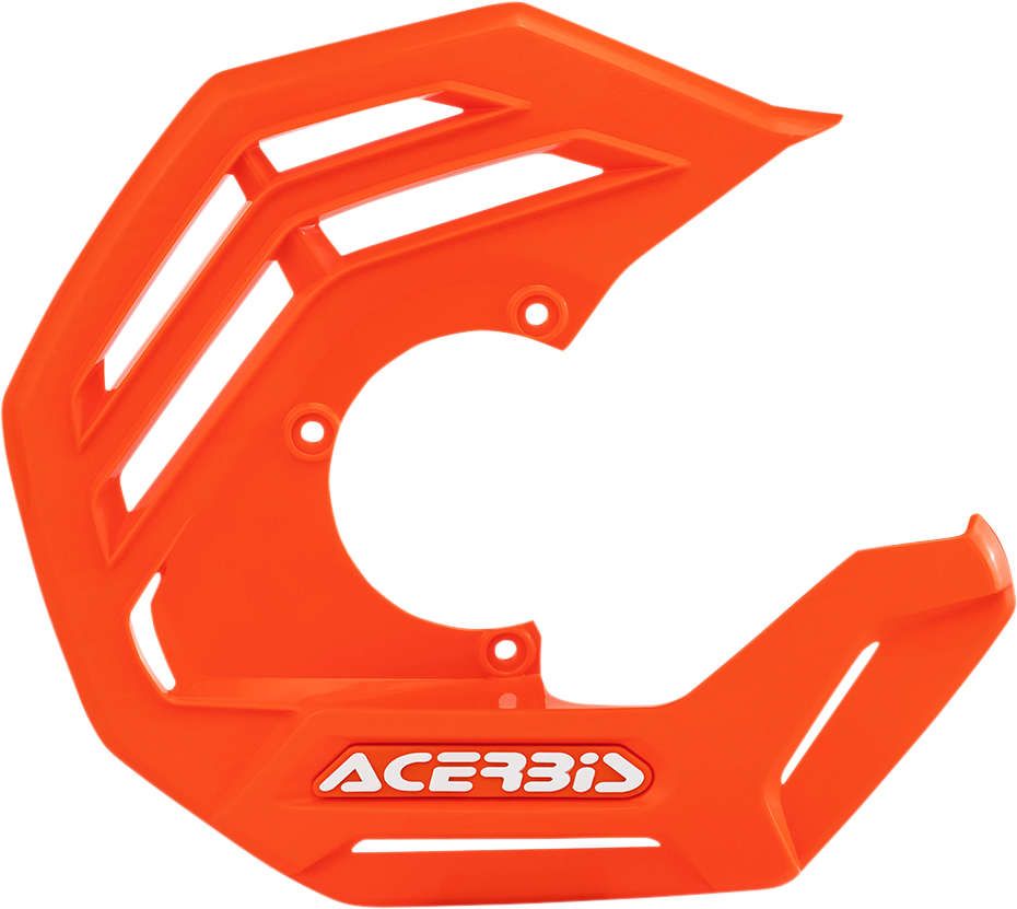 Orange Acerbis X-Future Disc Cover for 16-inch bikes, designed for durability and protection, with the Acerbis branding visible.