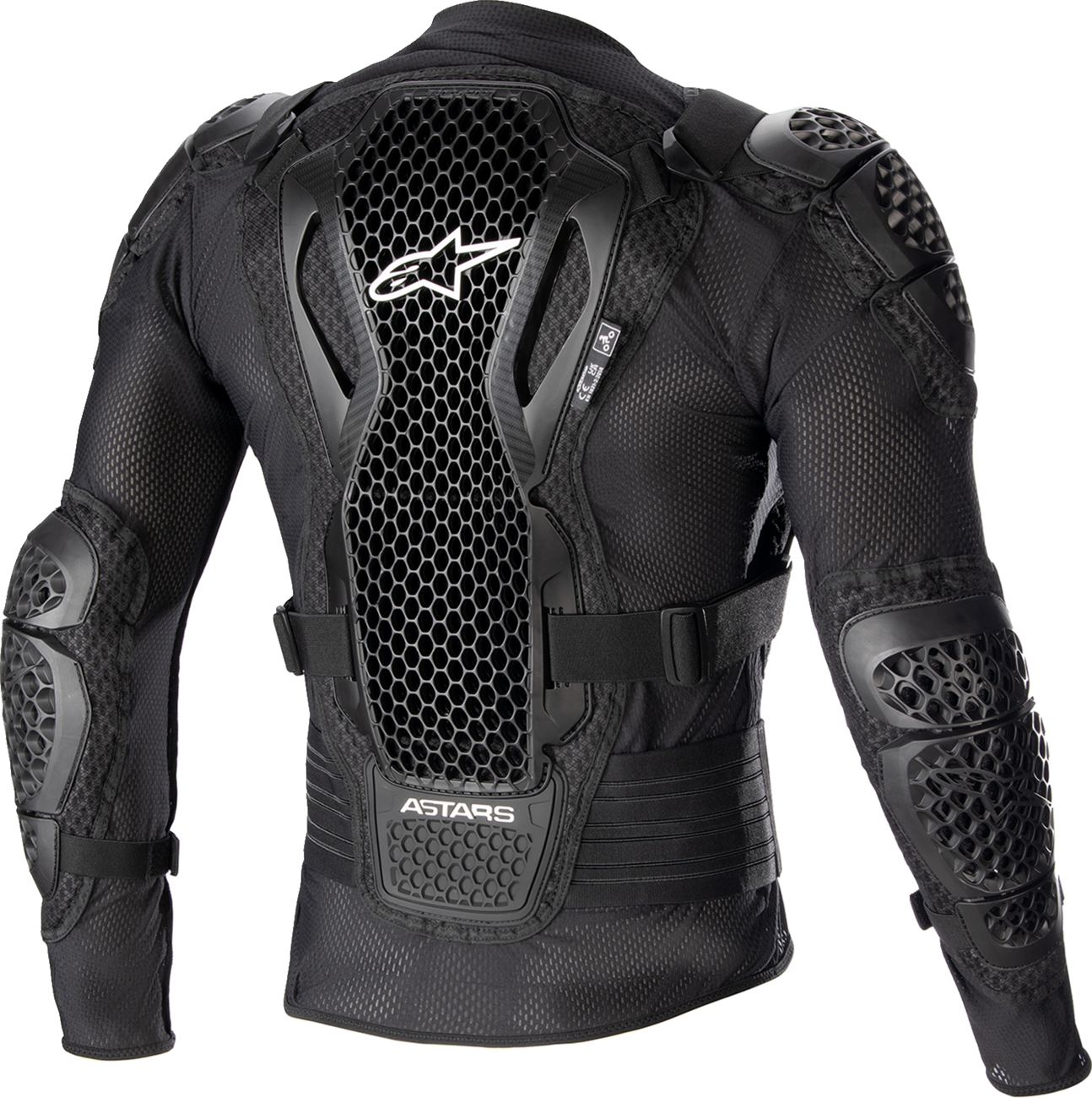 Alpinestars Bionic Action V2 black protective jacket in XL size, featuring armor and ergonomic design for motorcycle safety.