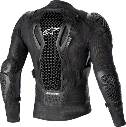 Alpinestars Bionic Action V2 black protective jacket in XL size, featuring armor and ergonomic design for motorcycle safety.