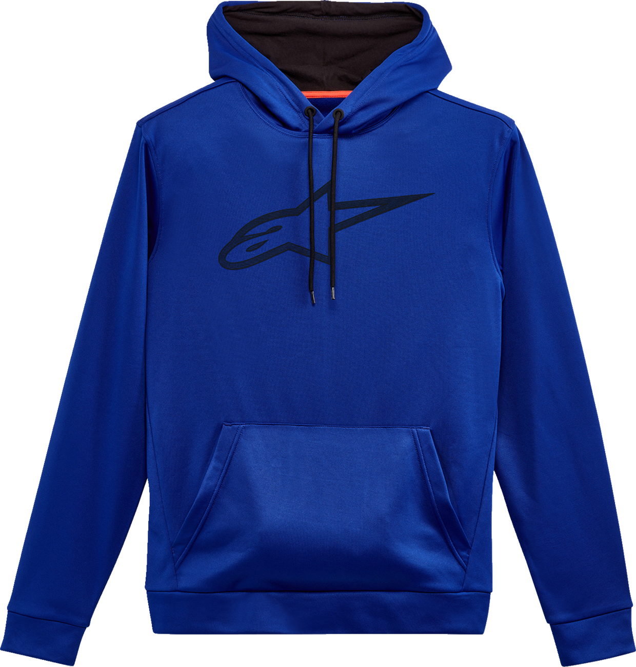 Alpinestars Inception athletic hoodie in royal blue and black, XL size, featuring a comfortable fit and sporty design.