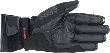 Alpinestars Women Stella Andes V3 Drystar gloves in black and coral, XL size, showing textured material and secure wrist closure.