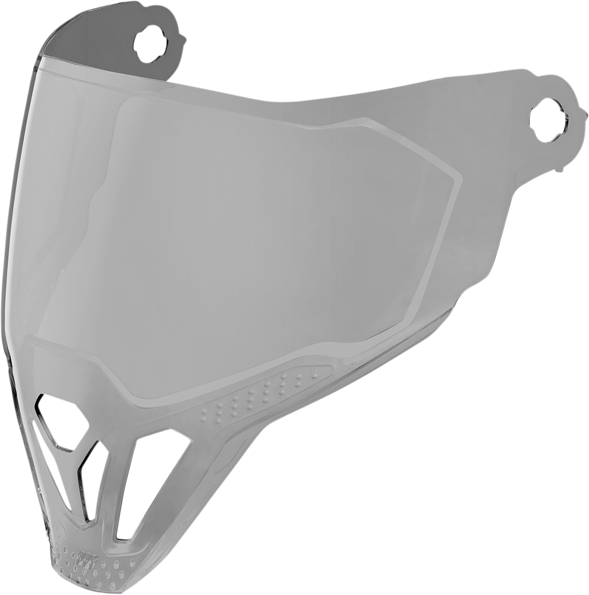 Bill's Exhausts ICON Airflite™ ForceShield™ helmet part in light smoke, showing the tinted visor and helmet's sleek design.