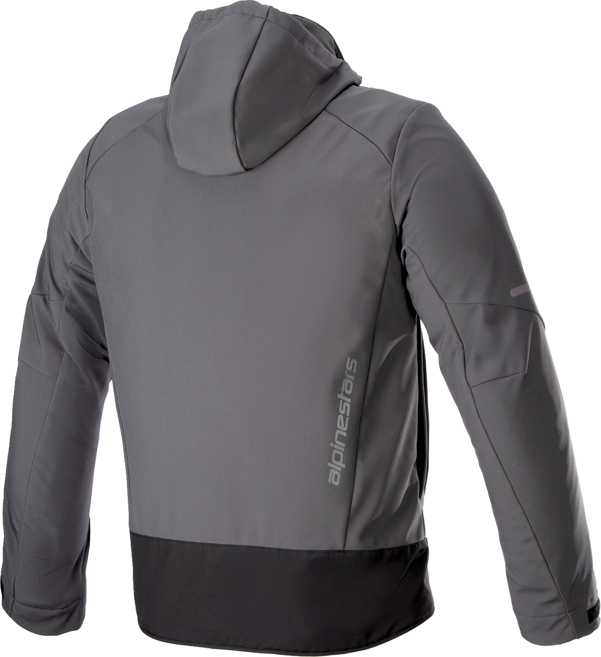 Gray and black Alpinestars Neo Waterproof Jacket in 2XL, featuring a sleek design and waterproof fabric for outdoor protection.