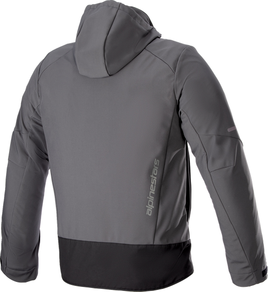 Alpinestars Neo Waterproof Jacket in gray and black, XL size, featuring a sleek design and waterproof material for outdoor protection.
