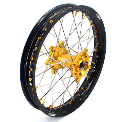 KKE 21 & 18 Enduro Rims for Suzuki RMZ250 2007-2022 RMZ450 2005 Gold Nipple - Howling Moto