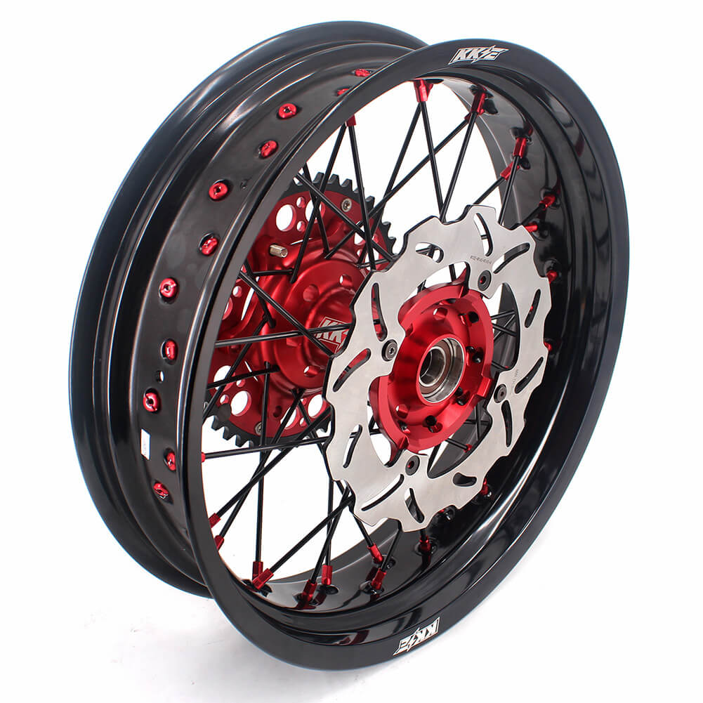 KKE 17 Inch Supermoto Wheels Fit for Honda CRF450L 2019-2021 CRF250R CRF450R 2024 - Howling Moto