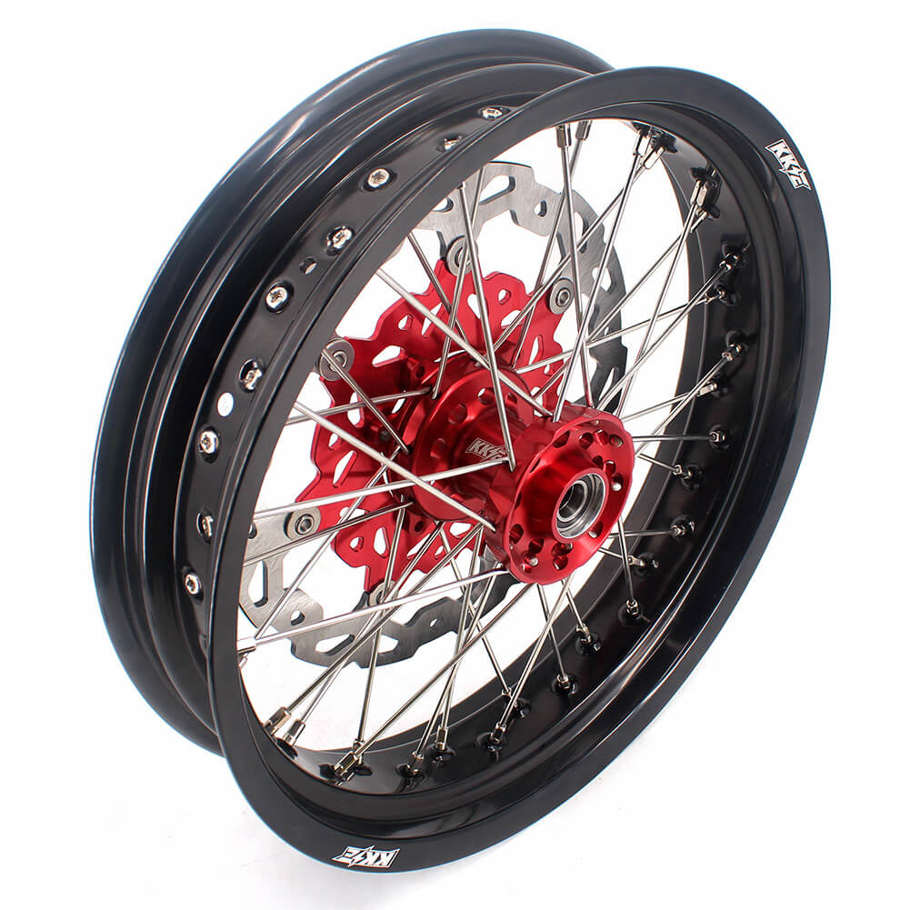 KKE 3.5 & 4.25 Cush Drive Supermoto Wheels for Honda XR400R XR600R - Howling Moto