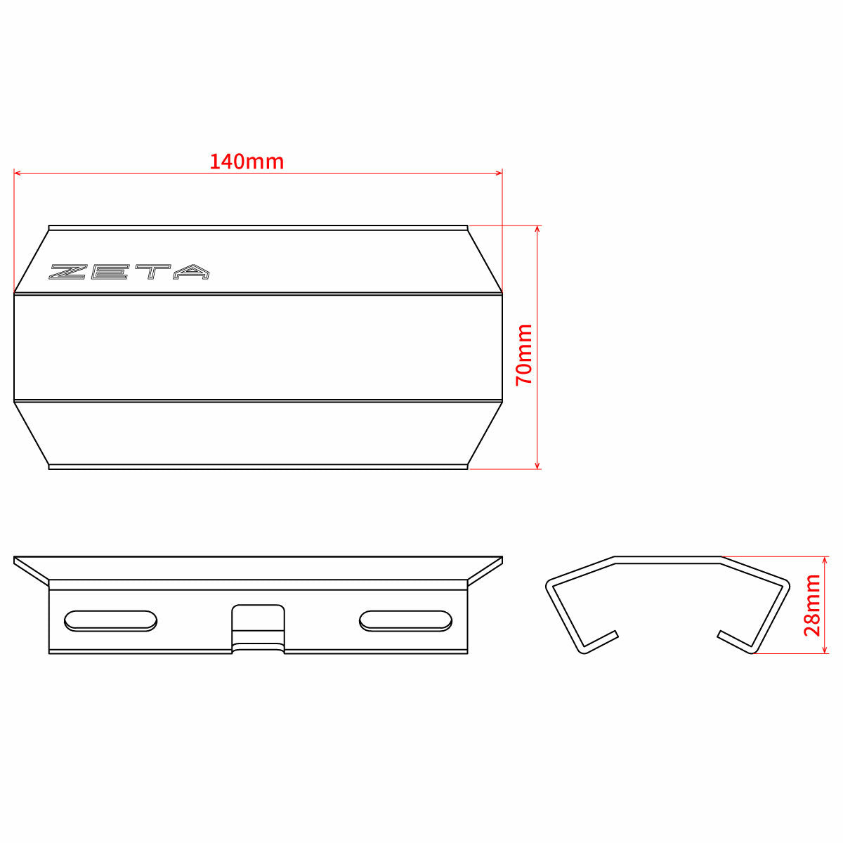 ZETA, ZETA Silencer Heat Guard Silver ZE52-2909 for Motorcycle Exhaust Protection
