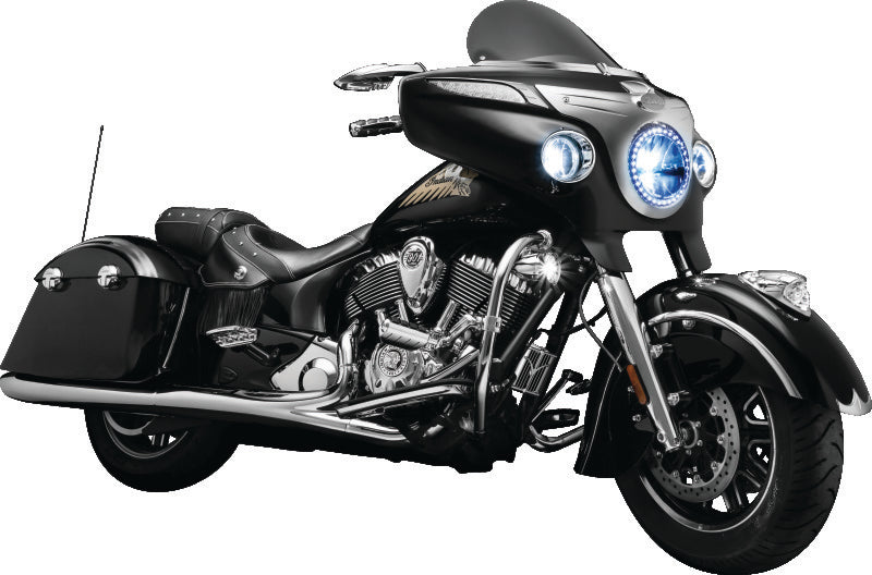 Kuryakyn, Kuryakyn Scythe Chrome Mirrors with Optical Glass and Streamlined Design for Motorcycles - Part Number 1449