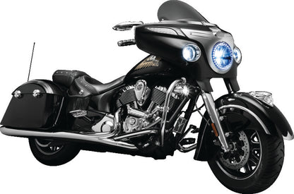 Kuryakyn, Kuryakyn Scythe Chrome Mirrors with Optical Glass and Streamlined Design for Motorcycles - Part Number 1449