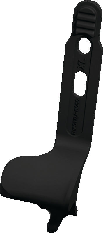 Kuryakyn Universal Wide Throttle Boss XL for powersports, showing the black control knob on a vehicle handlebar.