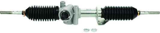 QuadBoss 16-19 Can-Am Defender 1000 steering rack assembly with tie-rods and inner tie-rod ends, showing the complete steering component.