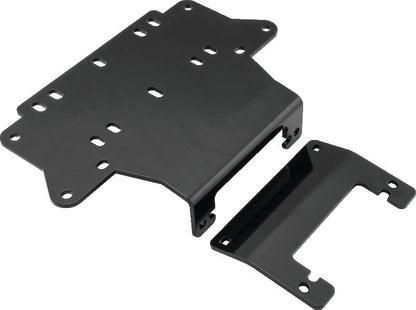 QuadBoss UTV winch mount for Honda Pioneer 1000 (2016-2020), part #568212, shown mounted on the vehicle's front.
