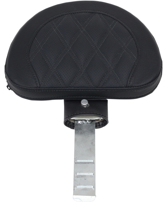 SADDLEMEN Lattice Stitched Driver Backrest for seats, featuring detailed stitching and supportive design, by Bill's Exhausts.
