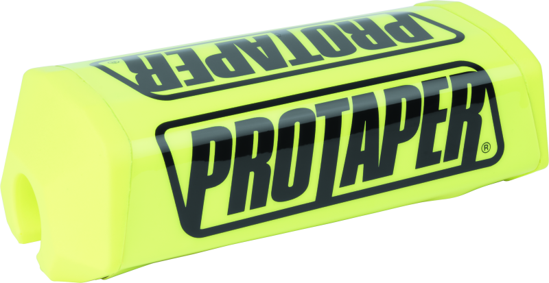 ProTaper 2.0 Square Bar Pad in hi-viz yellow with black branding, designed for motorcycle handlebar protection.