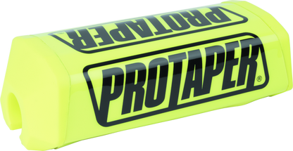 ProTaper 2.0 Square Bar Pad in hi-viz yellow with black branding, designed for motorcycle handlebar protection.