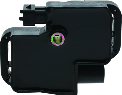 QuadBoss ignition coil for Polaris Ranger RZR XP 900 and Sportsman 700/800, showing the coil's detailed electrical components.