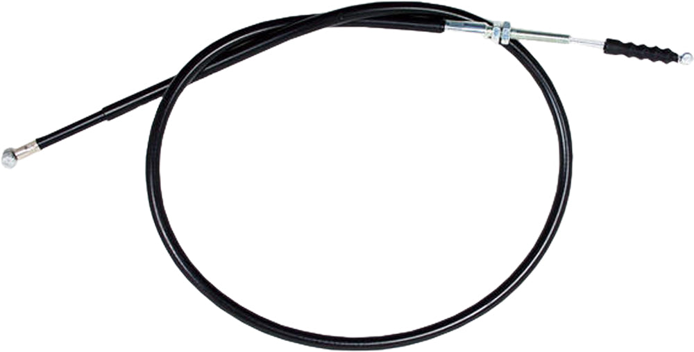 Motion Pro black vinyl clutch cable with longitudinally-wound housing, designed for motorcycle clutch systems.