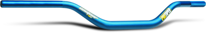Blue ProTaper Contour Carmichael Handlebar for motocross bikes, featuring a sleek, curved design and durable construction.