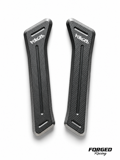 Surron Ultra Bee Metal Battery Guards | CNC Replacement (Black & Chrome)