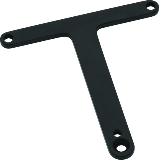 Kuryakyn Horn Cover Adapter Mount in black on Indian Motorcycle, compatible with 2018 and newer models, for easy horn replacement.