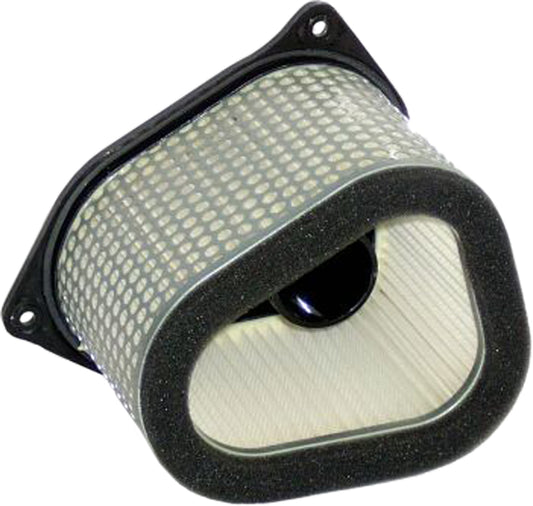 HIFLOFILTRO HFA3906 air filter for high-performance engines, showing the cylindrical filter element with pleated filtering material.