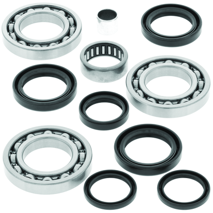 QuadBoss differential bearing and seal kit for Polaris ATV models, with bearings and seals shown in the image.