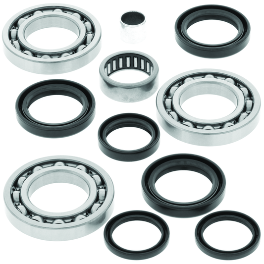 QuadBoss differential bearing and seal kit for Polaris ATV models, with bearings and seals shown in the image.