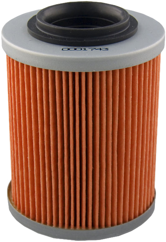 HIFLOFILTRO HF152 motorcycle oil filter with metal casing and filtration element, designed for reliable engine oil filtration.
