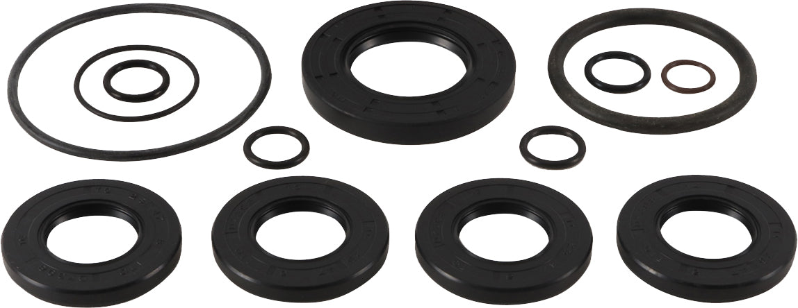 All Balls transmission seal kit Part #25-7110 showing rubber seals and components for improved transmission performance.