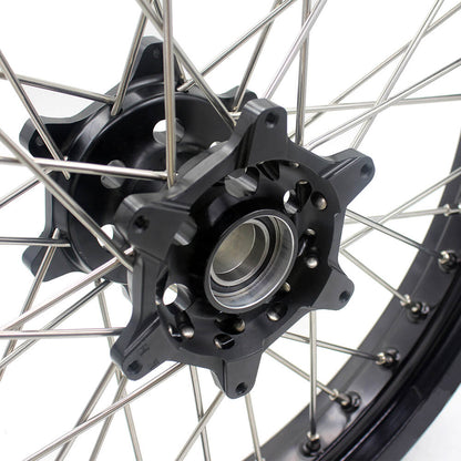 KKE 2.5*19/4.25*17 CUSH Drive Supermoto Wheels Set for KTM 990 950 Adventure 2003-2015