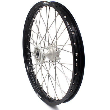 KKE 21" 19" MX Casting Alloy Wheels For HONDA CRF250R CRF450R CR125R CR250R 2002-2013 Silver&Black