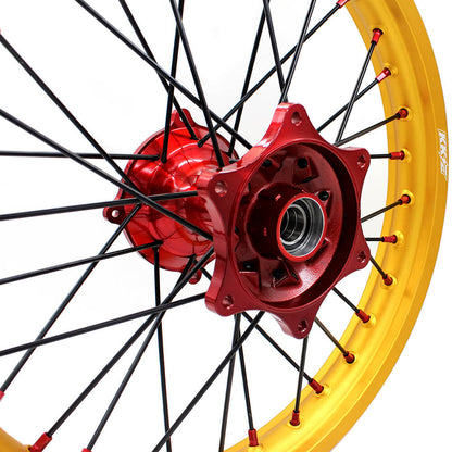 KKE 21inch 19inch Dirt Bike Wheels With Gold Rims For HONDA CRF250R CRF450R CR125R CR250R 2002-2013