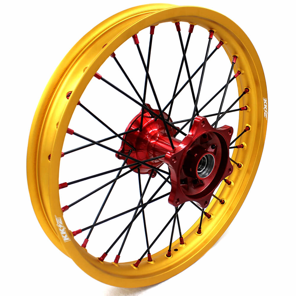 KKE 21inch 19inch Dirt Bike Wheels With Gold Rims For HONDA CRF250R CRF450R CR125R CR250R 2002-2013
