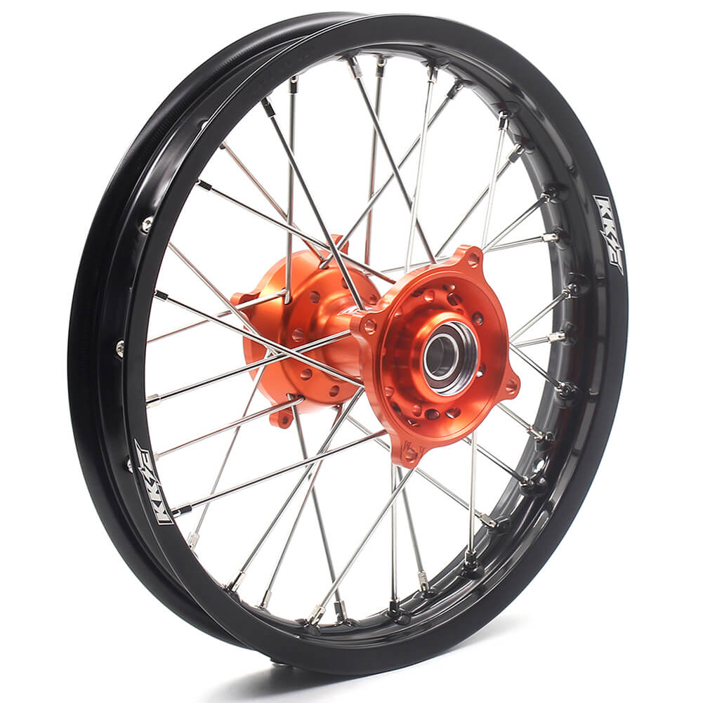 KKE 17"*1.4/14"*1.6 Kid's Small Wheels Rims Fit KTM SX 85 2003-2020 Orange Hub - Howling Moto