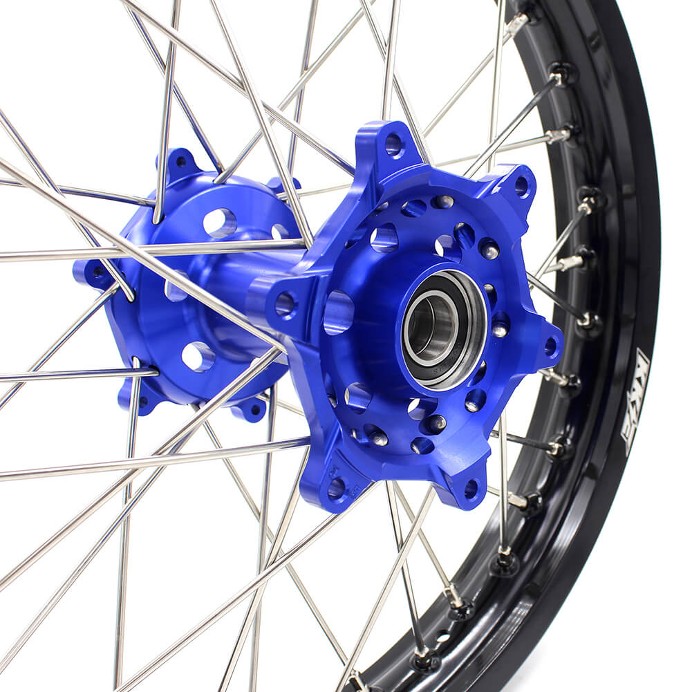 KKE 21 & 18 Enduro Wheels Rims Set for Yamaha WR250R 2008-2020 Blue&Black - Howling Moto