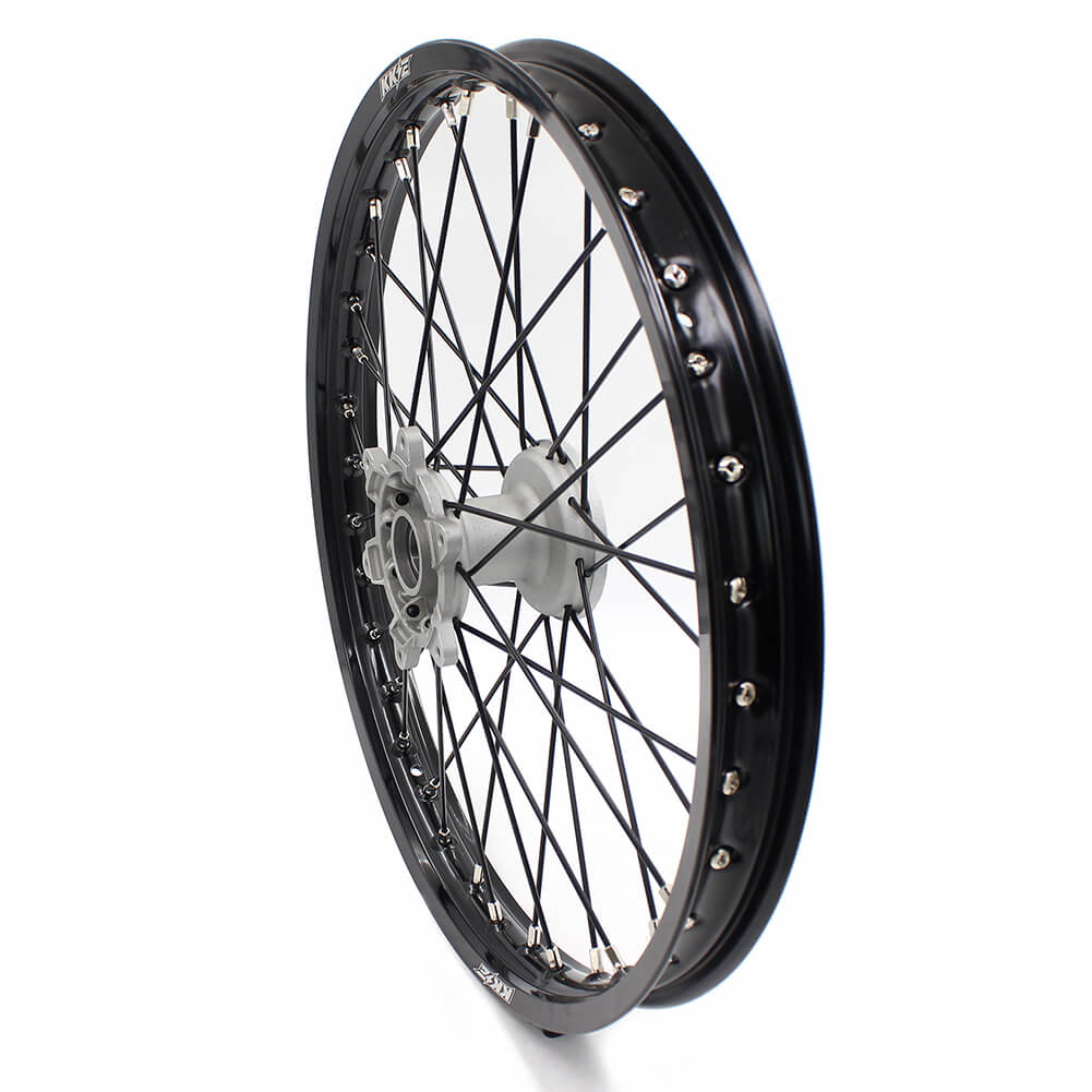 KKE 21 & 19 Casting MX Wheels for YAMAHA YZ250F 2001-2021 YZ450F 2003 Silver - Howling Moto