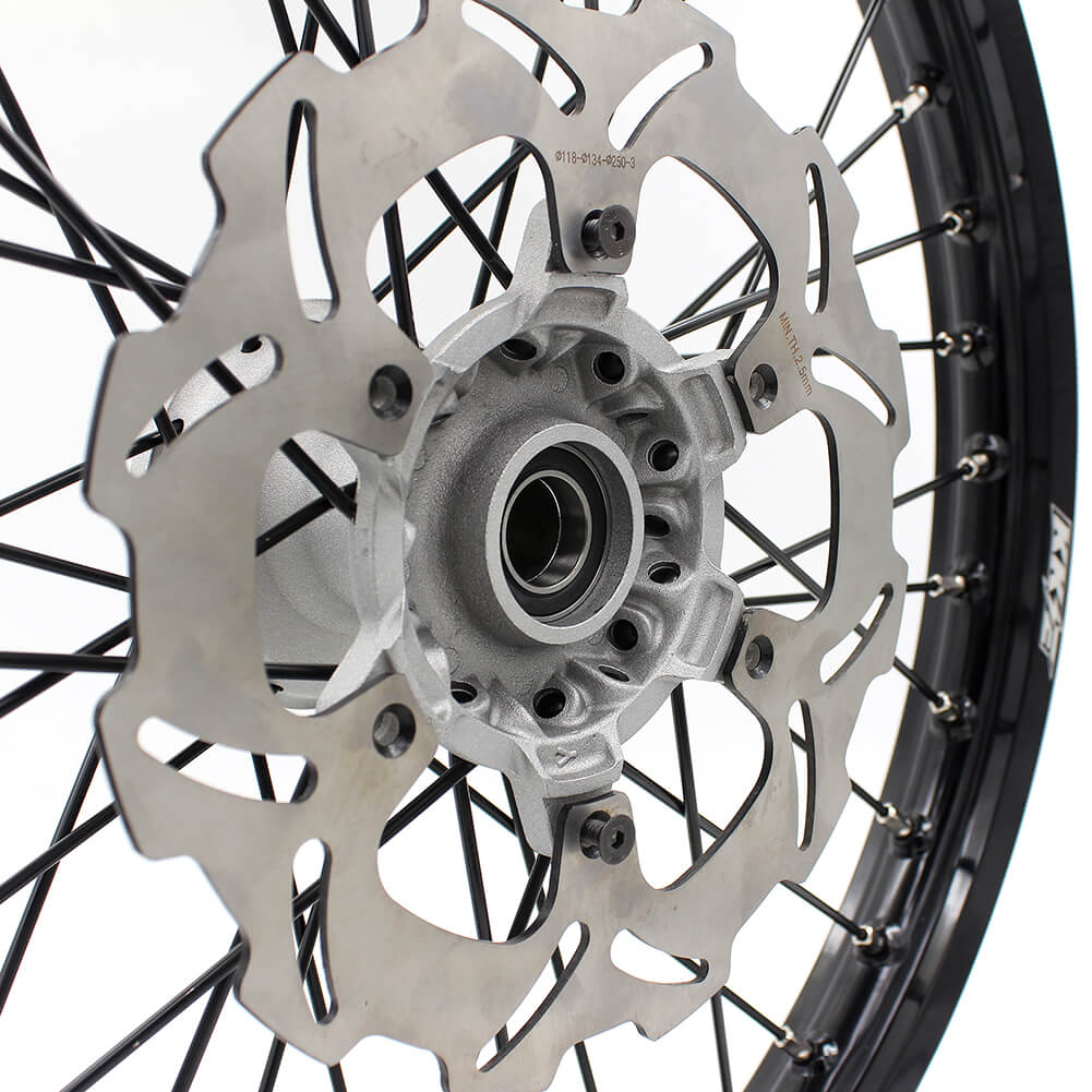 KKE 21 & 19 Casting MX Wheels for YAMAHA YZ250F 2001-2021 YZ450F 2003 Silver - Howling Moto