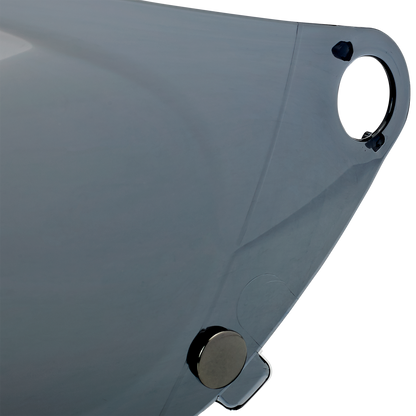 BILTWELL Gringo S Gen 2 helmet shield in smoke bubble design, compatible with BILTWELL helmets, for motorcycle riding.
