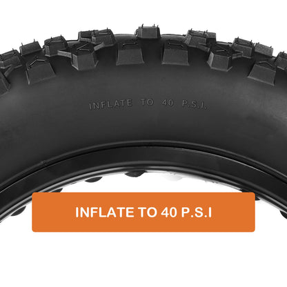 Hycline Rock Conqueror E-Bike and Fat Bike Tire in 20x4 inches, rugged off-road tire with knobby tread for mountain biking