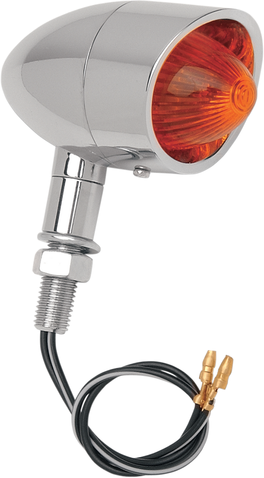 DRAG SPECIALTIES mini retro-style marker light with amber and red lenses for motorcycles, part number 20-6053SBA/R1
