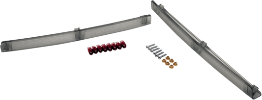 Smoke Tour-Pak® lens kit with red bulbs from DRAG SPECIALTIES for Harley-Davidson touring motorcycles.