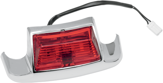 Rear DRAG SPECIALTIES Fender Tip Light F51-0642 for motorcycle, showing the black plastic housing and clear lens.